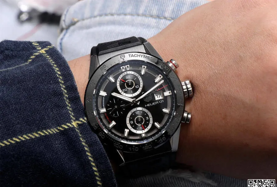 TAG Heuer Carrera CAR201Z.FT6046 XF Factory 1:1 Best Edition Replica Watch Black Bezel